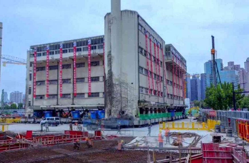 This giant Chinese building is literally moving — about the only odd thing about it
